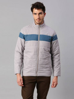 Men Colorblock Puffer Jacket