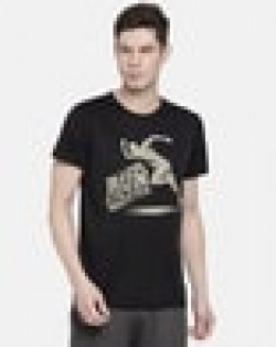 Graphic Print Slim Fit Crew-Neck T-Shirt