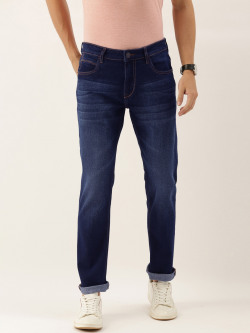 INVICTUS Men Blue Slim Fit Light Fade Stretchable Jeans
