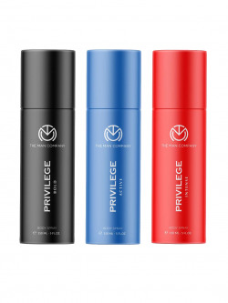 THE MAN COMPANY Men Set of 3 Privilege Body Sprays - 150 ml each