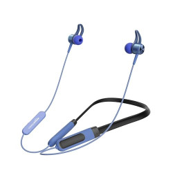 Amazon Basics in-Ear Wireless Neckband with Mic, Up to 65 Hours Play Time, 800 mAh Battery, Bluetooth 5.0, Voice Assistance, Noise Cancellation, IPX4 Water-Resistance, Magnetic Earbuds (Black)
