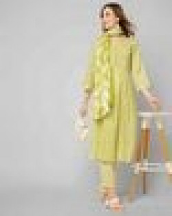 Floral A-line Kurta Set