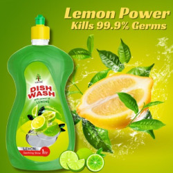 MKRB Lemon and Active Salt Dish Wash Gel(Green Lemon, 1 L)
