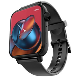 TAGG Verve Connect Ultra 1.78  AMOLED Display Bluetooth Calling Smartwatch | Always on Display | Password Protection| Functional Crown | 120+ Sports Mode | HR; SPO2; Games; Calculator & More | Black