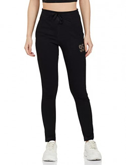 Newport Regular Womens Cotton Trackpants (NPWWTRK20001Z01_Black_30)