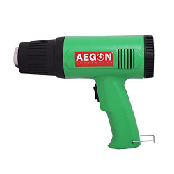 AEGON AHG-1800 Heat Gun Machine |1800W Dual Temperature Hot Air Gun for Shrink Wrapping, Packing, Paint Removal, Industrial Use