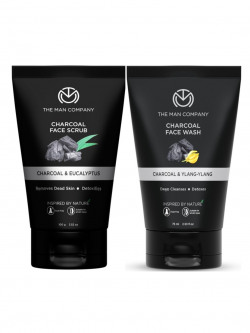 THE MAN COMPANY Men Set of Charcoal Scrub & Face Wash