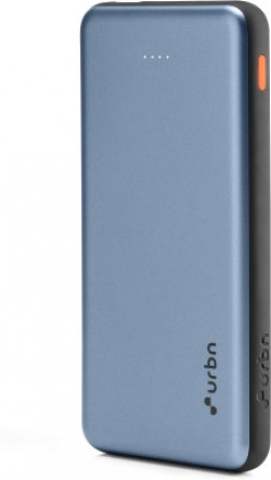 URBN 10000 mAh 12 W Ultra Slim Pocket Size Power Bank(Blue, Lithium Polymer, Fast Charging for Mobile)