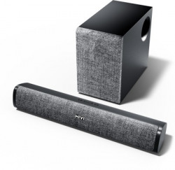 Mivi Fort S48 With Subwoofer, 48W, 2.1 Channel, BT V5.3 48 W Bluetooth Soundbar(Black, 2.1 Channel)