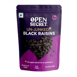 Open Secret Black Raisins | 500g | Dry Fruits, kismis, Kishmish, Dry Grapes, Premium Raisins, 100% Natural & Gluten-Free, Dried Kishmish Without Seeds, Rich in Fiber Iron Calcium & Boosts Immunity