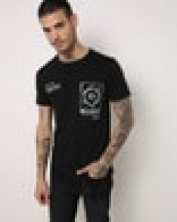Graphic Print Slim Fit Crew-Neck T-shirt