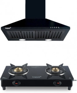 LIVPURE LIV-AIRIS-60+LIV-ZENO-2B COMBO Wall Mounted Chimney(Black 1000 CMH)