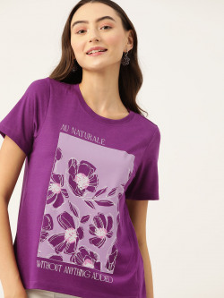 DressBerry Women Graphic Printed T-shirt