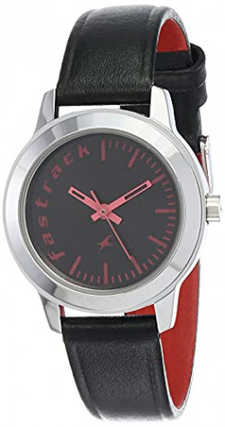 Fastrack Black Dial Analog Watch For Women -NP68008SL02