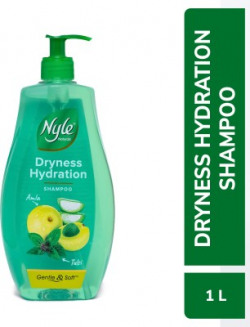 Nyle Naturals Dryness Hydration Shampoo| For Dry & Frizz Free Hair |With Tulsi & Amla(1000 ml)