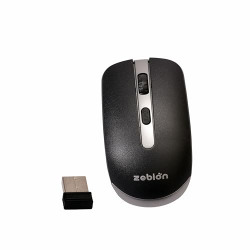 Zebion Wonder wireless Mouse, with 4G wireless technology, extra smooth gliding, has Nano Receiver with upto 10M range, 8G Acceleration Sensor, Automatic Sleep State, Supports All Win OS, 1YR Warranty