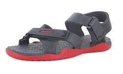 Sparx mens SS0127G Darkgreyred Sandal - 8 UK (SS0127GDGRD0008)