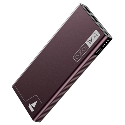 boAt Energyshroom PB300 Powerbank with 10000mAh Battery, 22.5w Fast Charging, Micro USB Input 12-Layer Smart IC Protection, LED Indicators and Aluminum Alloy Casing(Burgundy)