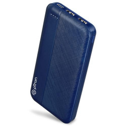 pTron Newly Launched Dynamo Lite 10000mAh 12W Power Bank, Made in India, Dual USB Charging Ports, 2 Input Ports Type-C & Micro USB, Slim Design & Multiple Layers of Protection (Blue)