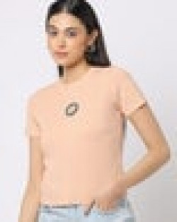 Round-Neck Ribbed Top