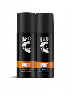 Beardo Set of 2 Bandit Long Lasting Perfume Body Spray - 100g Each