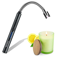 FUKKUDA Electric Candle Lighter Grill Lighter USB Rechargeable Lighter with 360  Flexible Neck Windproof for Camping Lighter Outdoor BBQ Lighter