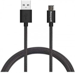 Honeywell Micro USB Cable 2 A 1.2 m HC000023/CBL/1.2M/BLK/B(Compatible with Mobile, Black, One Cable)