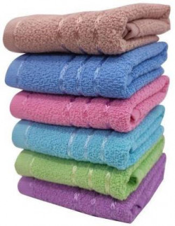 Weaving Poems Hand Towels Set 14" x 21" size for wash Basin Soft & Super Absorbent, (6 Sheets) Multicolor Cloth Napkins(6 Sheets)