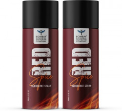 BOMBAY SHAVING COMPANY Red Spice 150ml x 2 Combo Deodorant Spray  -  For Men(300 ml, Pack of 2)