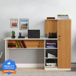 Trevi Krystal Study Engineered Wood Office Table