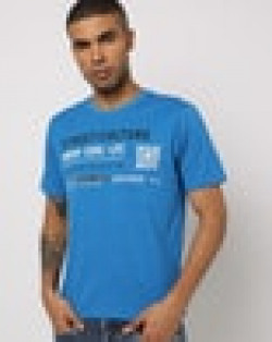 Typographic Print Slim Fit Crew-Neck T-shirt