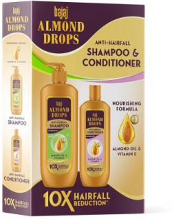 BAJAJ Almond Drops Anti Hairfall Shampoo and Conditioner Combo Kit(515 ml)