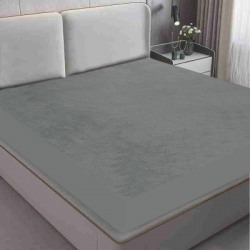 Mattress Protector Fitted Double Size Waterproof Mattress Cover(Grey)