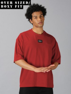 UrGear Men Round Neck Red T-Shirt