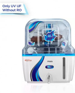 MarQ by Flipkart Innopure UV without RO 12 L UV + UF + Minerals + Copper Water Purifier  (White and Blue)