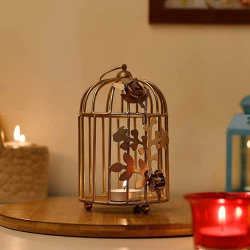 Homesake Moroccan Multicolor Glass Mosaic Candle Holder, Tea Light Holder Votive.