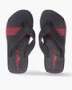 Men Striped Thong-Strap Flip-Flops