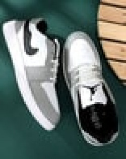 Men Colourblock Lace-Up Casual Shoes