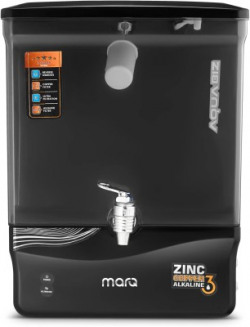 MarQ by Flipkart AQUA BIZ BLACK TPT 12 L RO + UV + UF + TDS + ALK + Copper Water Purifier with Pre filter and BIS Certified(White)