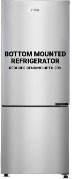 Haier 237 L Frost Free Double Door 2 Star Convertible Refrigerator(Moon Silver, HEB-242GS-P)