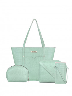 LEGAL BRIBE Set Of 4 Textured Structured Handheld Bag