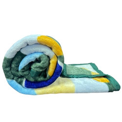 Status Contract Shital Blankets Single Bed Mink Blanket Single Ply for Extreme Winters Multicolor Circle Print Ultrasoft & Lightweight Blanket (Design 2, Single)