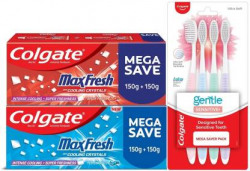 Colgate MaxFresh Red 300g Toothbrush 4pcs