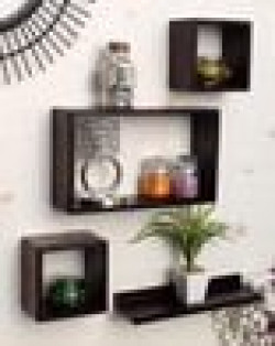 Set of 4 Contemporary Wall Shelves