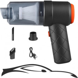 PAGALYetrade Rechargeable 2 IN 1 Air Blowing And 6500 R High Suction Home Window,Office,Car Cordless Vacuum Cleaner(Black)