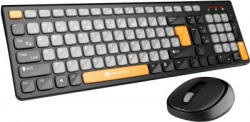 Portronics POR 2113 Wireless Laptop Keyboard(Grey, Orange)