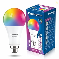 Crompton 9-Watt B22 WiFi Smart LED Bulb Compatible with Amazon Alexa a