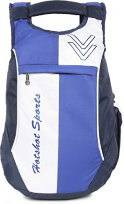 HOT SHOT 358 Multi Blue Polyester 15 L Waterproof School, College, Casual Trip Tour Shoulder Backpack for Boys and Men