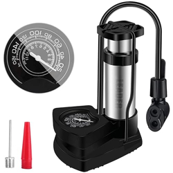 Leader Sportz Cycle Pump | High Pressure Foot Air Pump for Bike and Car Tyre | Dual Valve, Leak-Proof Aluminum Alloy Design | Includes Extra Valve & Needle