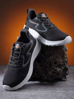 Action Athleo ATG-656 Light Weight,Comfortable,Trendy,Running, Breathable,Gym Casuals For Men(Black)